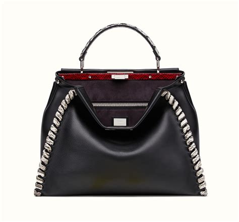 fendi black womens bag|fendi bag price list.